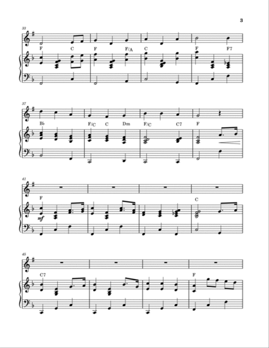To God Be The Glory (Trumpet Solo and Piano) B-Flat Trumpet scores gallery preview page 3