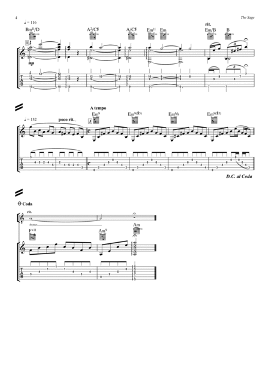 The Sage Acoustic Guitar scores gallery preview page 4