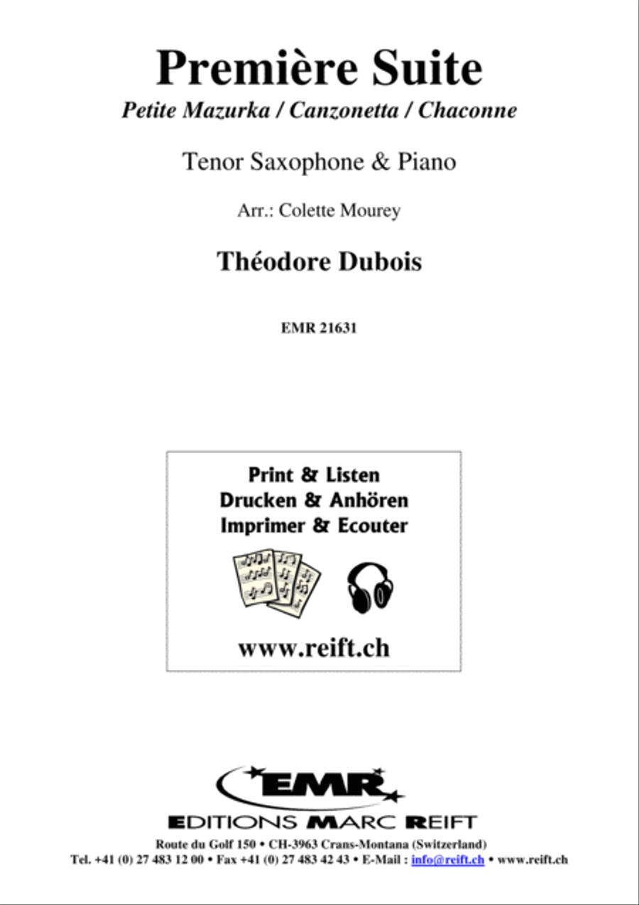 Premiere Suite Tenor Saxophone scores gallery preview page 1