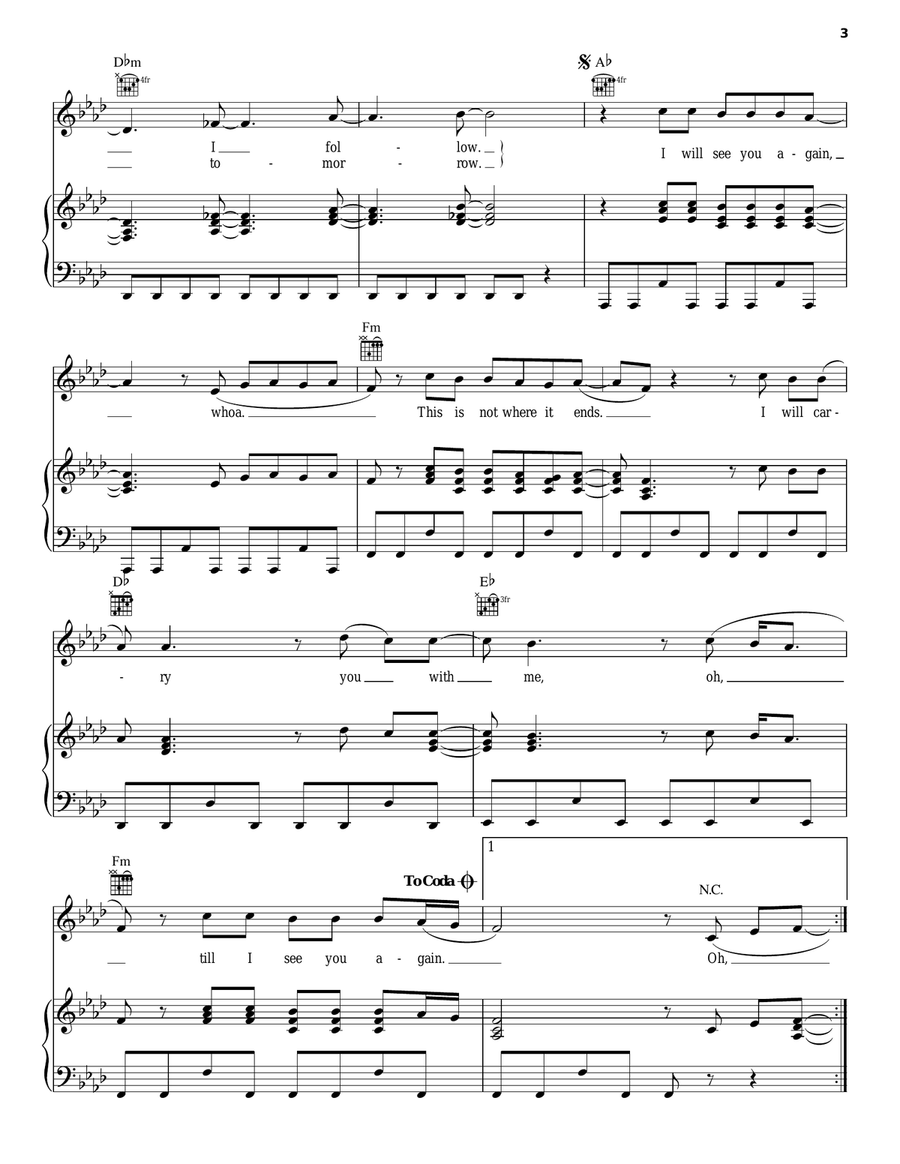 See You Again See You Again Acoustic Guitar scores gallery preview page 3