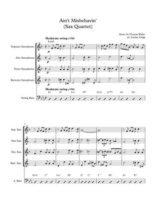 Ain't Misbehavin' (Sax Quartet)