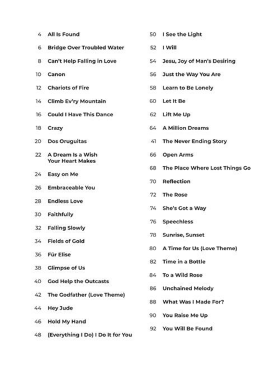 Beautiful Melodies Beautiful Melodies Easy Piano scores gallery preview page 4