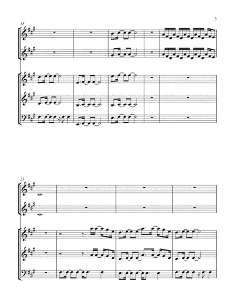 Dancing Queen Small Ensemble scores gallery preview page 3