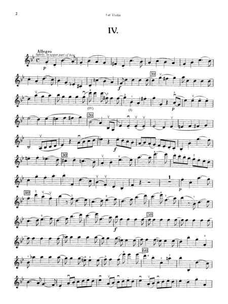 Mozart's Symphony No. 25 in G Minor, 3rd & 4th Movements: 1st Violin