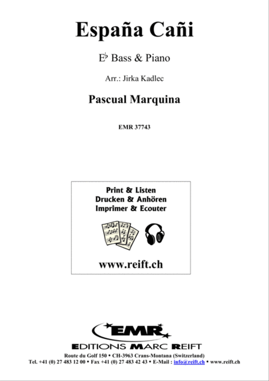 Espana Cani Espana Cani Piano Accompaniment scores gallery preview page 1