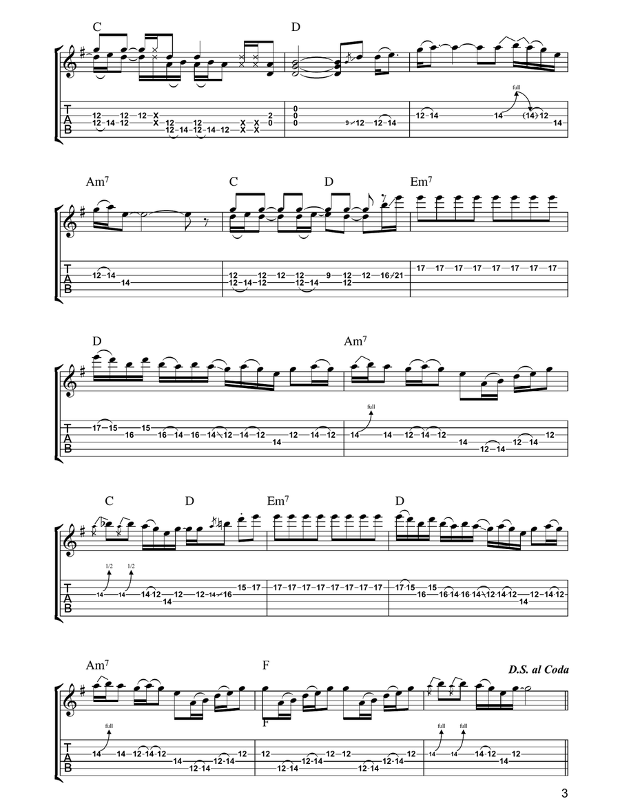 Live Forever Live Forever Acoustic Guitar scores gallery preview page 3