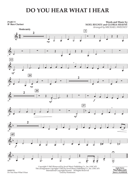 Do You Hear What I Hear (arr. Michael Sweeney) - Pt.5 - Bb Bass Clarinet