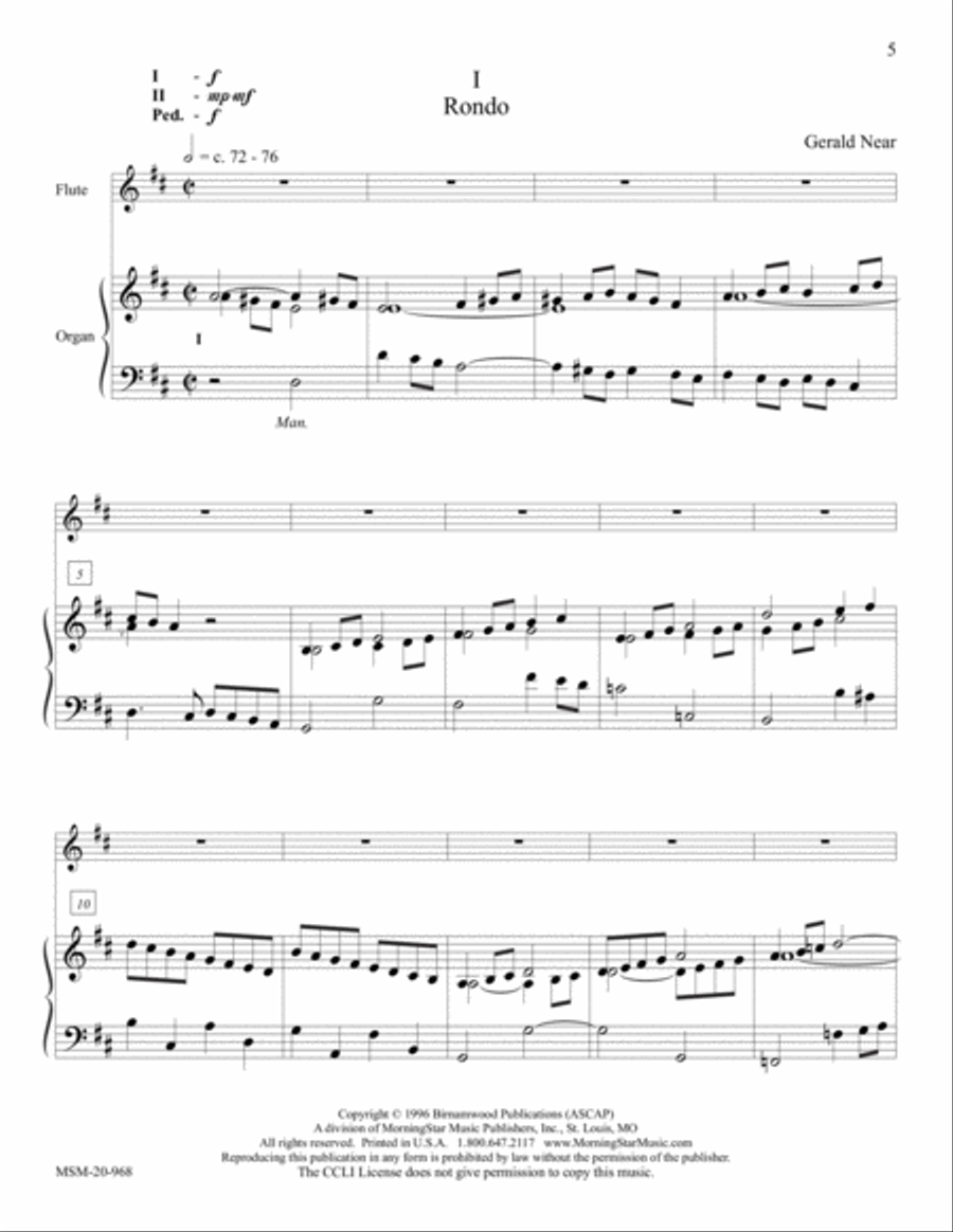 Suite in Classical Style Flute scores gallery preview page 4