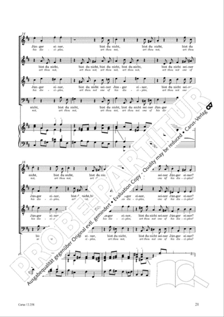 Johann Sebastian Bachs Johannes-Passion fur Kinder und Jugendliche STB scores gallery preview page 22