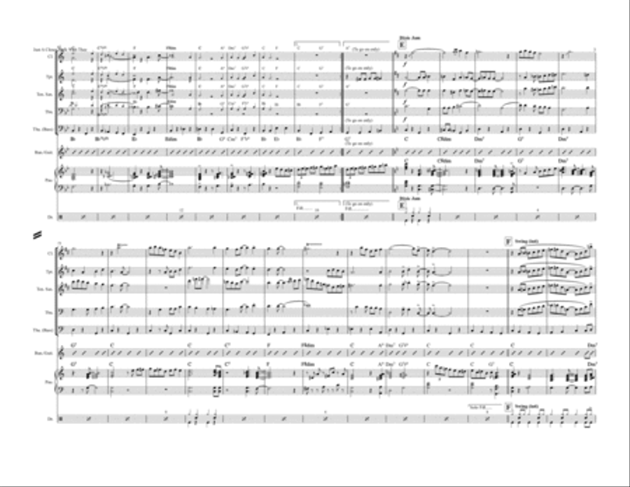 Just A Closer Walk With Thee Jazz Ensemble scores gallery preview page 3