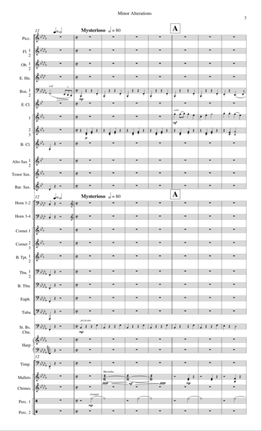 Minor Alterations Concert Band scores gallery preview page 8