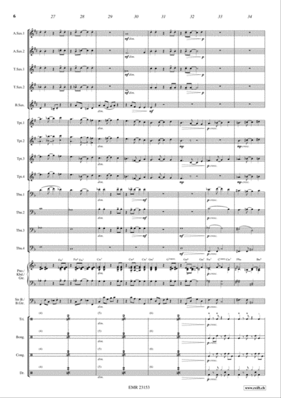 Last Tango In Paris Big Band scores gallery preview page 6