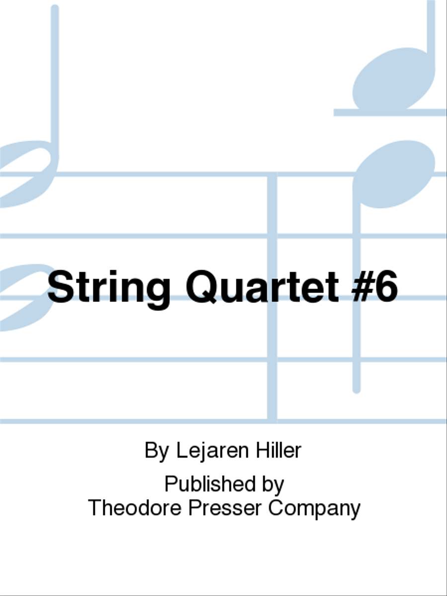String Quartet No. 6 String Quartet scores gallery preview page 1