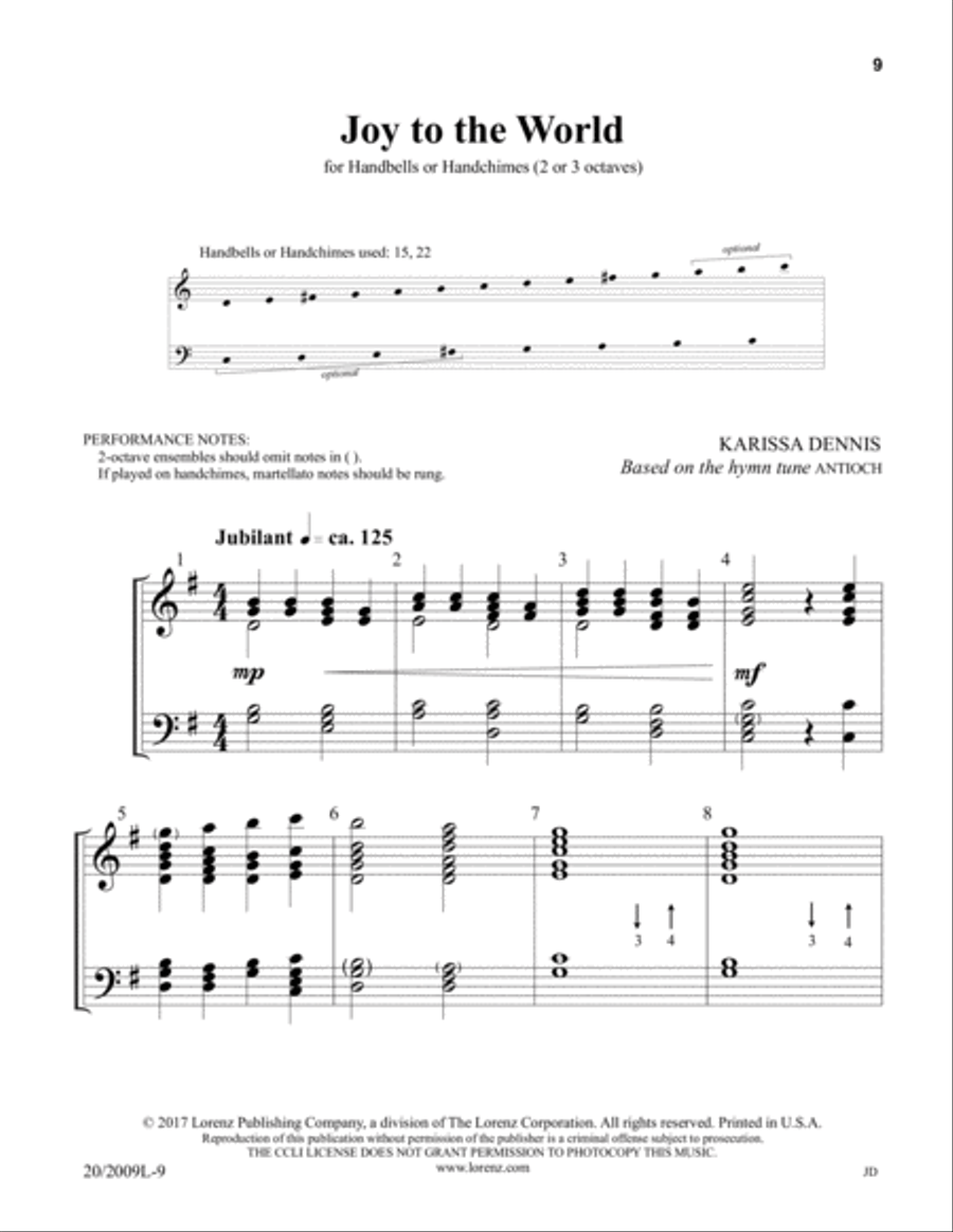 Three Pieces for Christmas 3-Octaves scores gallery preview page 7