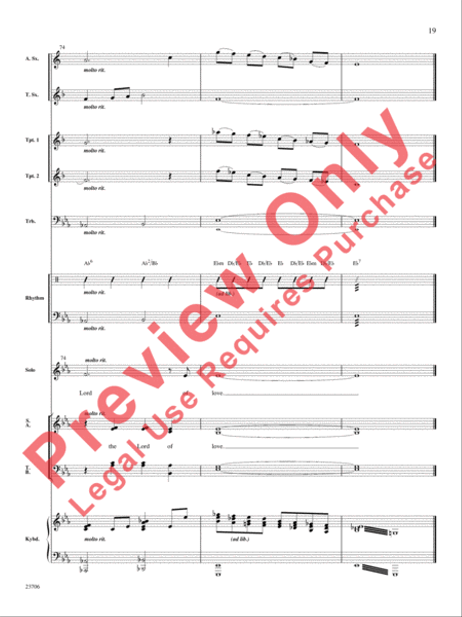 Joyful, Joyful, We Adore Thee Choir scores gallery preview page 20