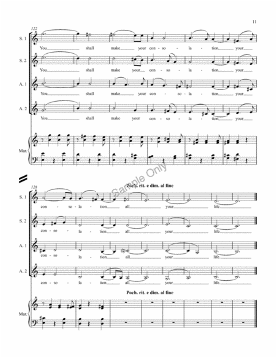 Lullaby Lullaby SSAA scores gallery preview page 11