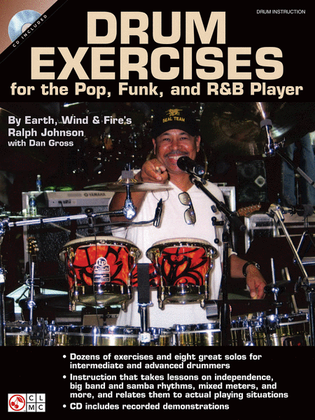Book cover for Drum Exercises for the Pop, Funk, and R&B Player
