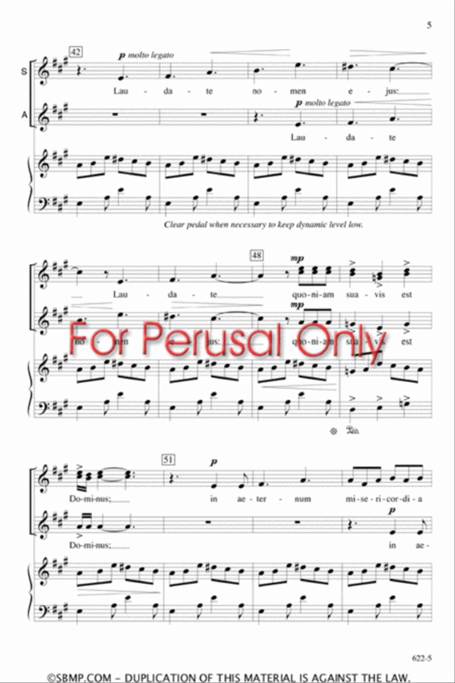 Jubilate Deo - SSA Octavo SSA scores gallery preview page 5