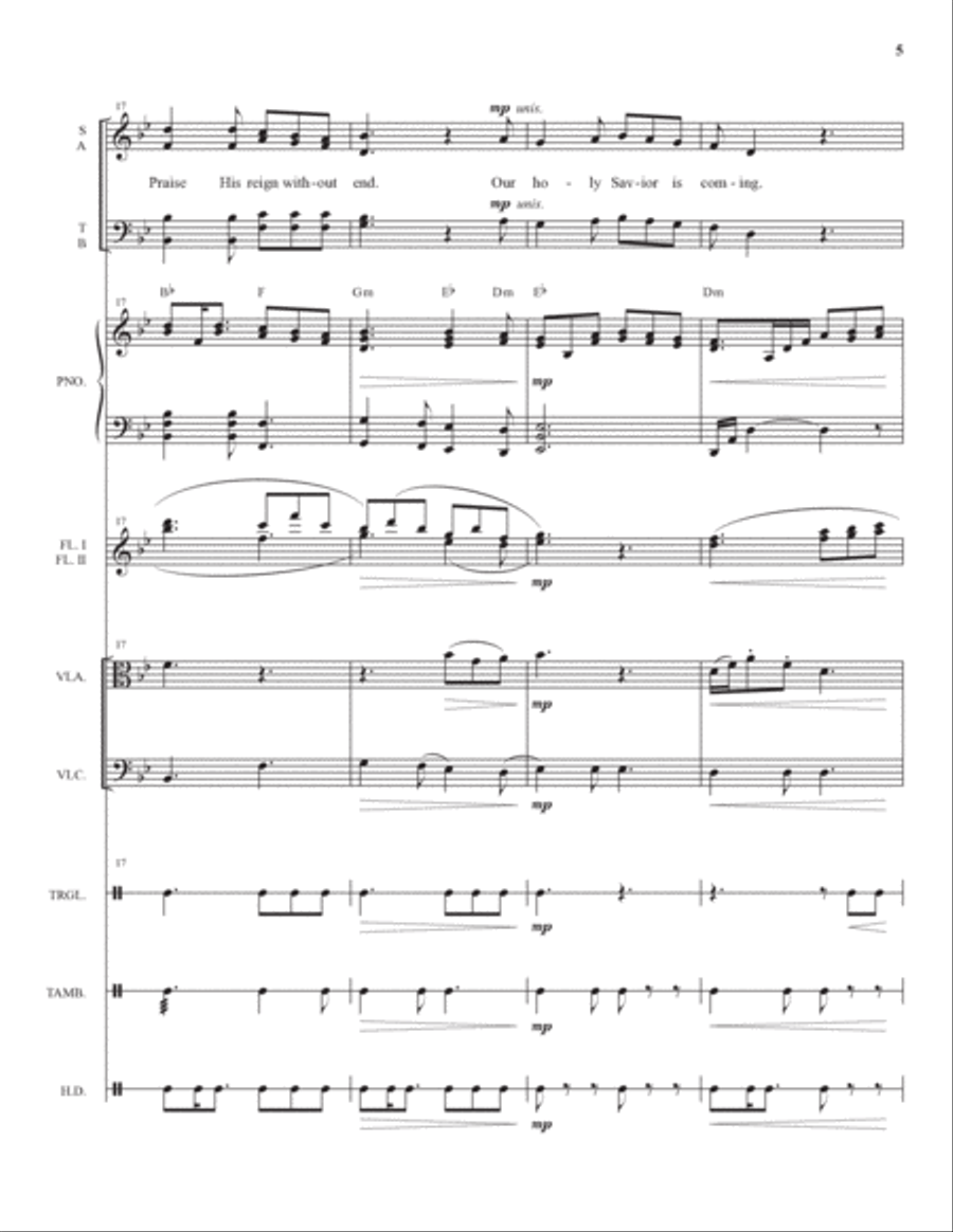 An Advent Awakening - Full Score Choir scores gallery preview page 5