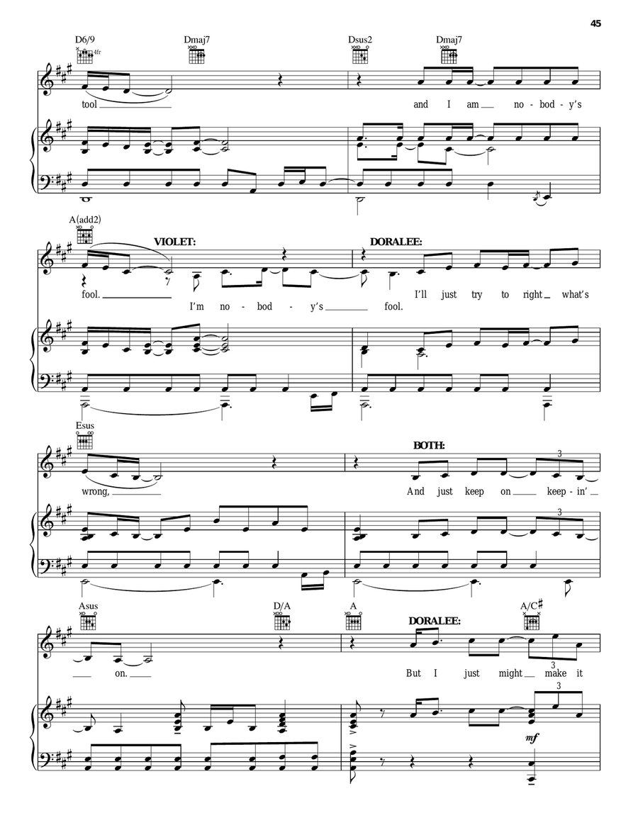 I Just Might (from 9 to 5: The Musical) Piano, Vocal, Guitar scores gallery preview page 5