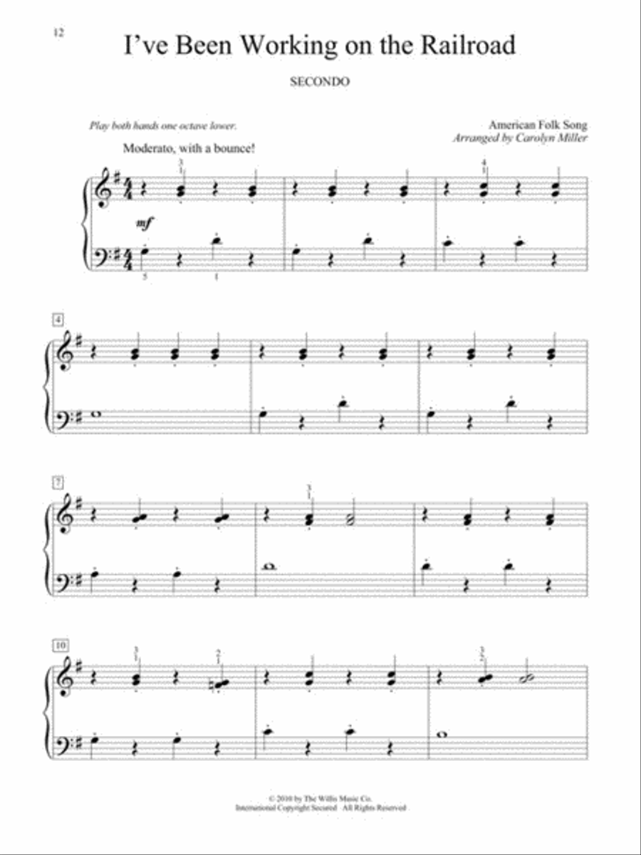 Teaching Little Fingers to Play More Easy Duets Piano Method scores gallery preview page 3