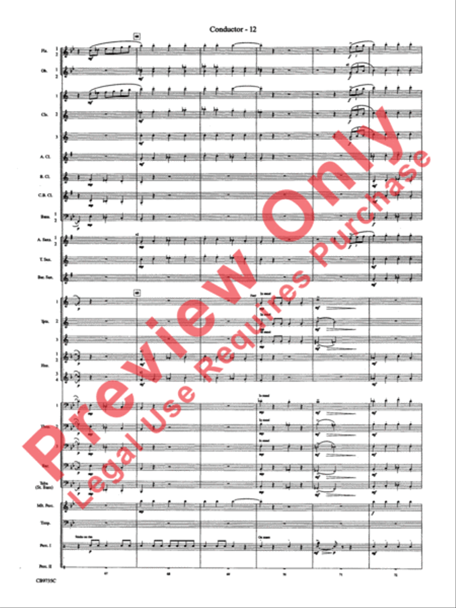 Strike Up the Band Concert Band scores gallery preview page 15