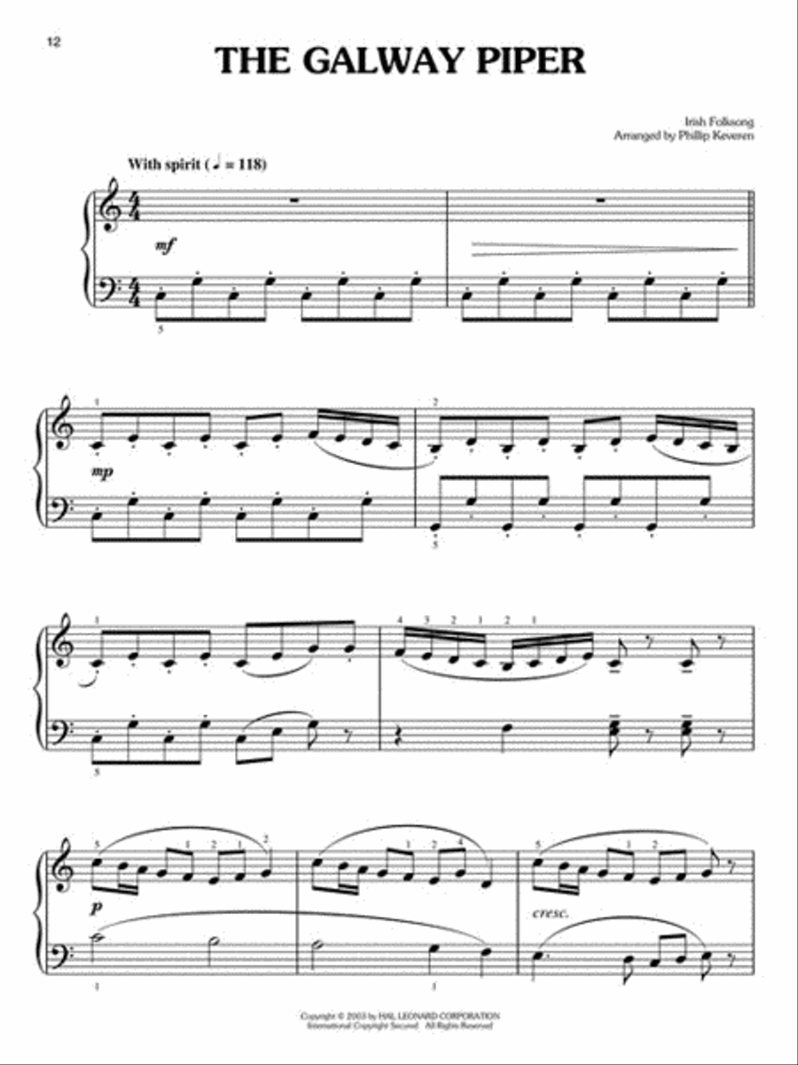 Celtic Dreams Easy Piano scores gallery preview page 2
