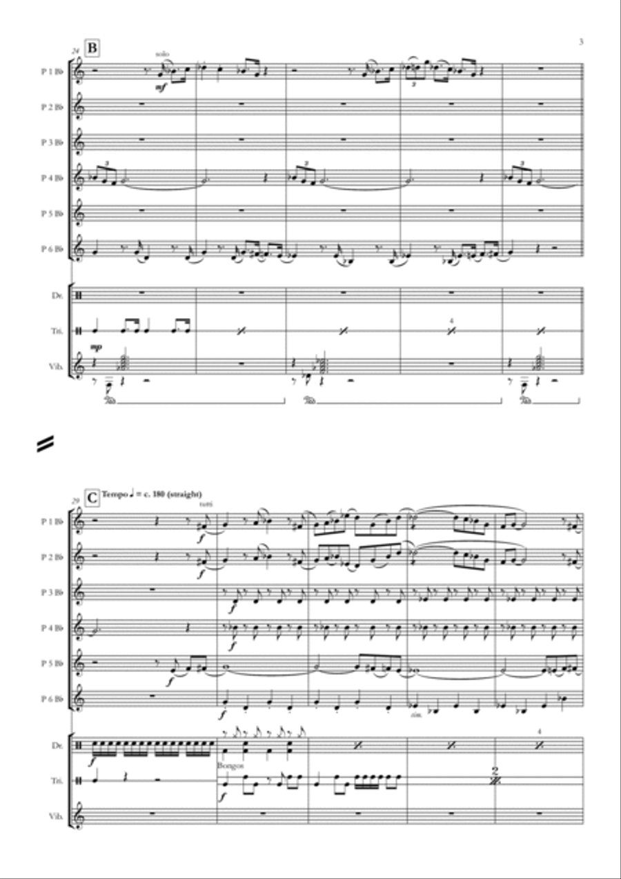 The Pink Panther Concert Band scores gallery preview page 3