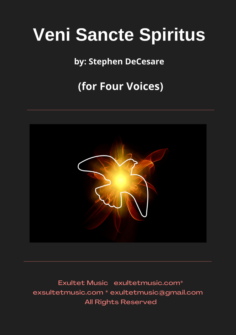 Veni Sancte Spiritus (for 4 voices) Piano, Vocal scores gallery preview page 1