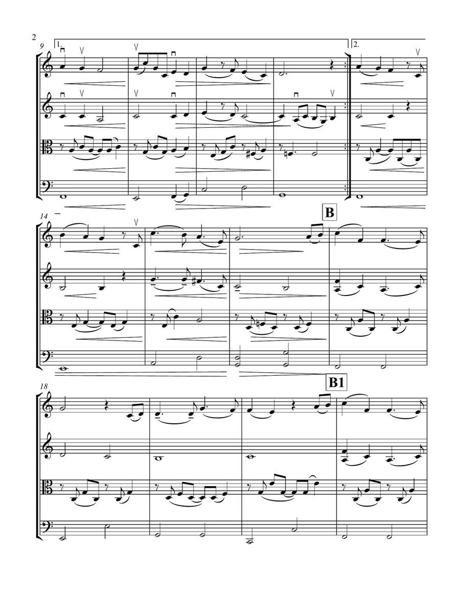 I See The Light I See The Light String Quartet scores gallery preview page 2
