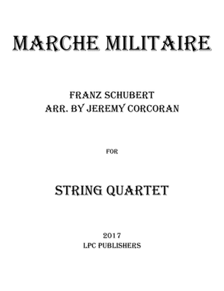 Book cover for Marche Militaire for String Quartet
