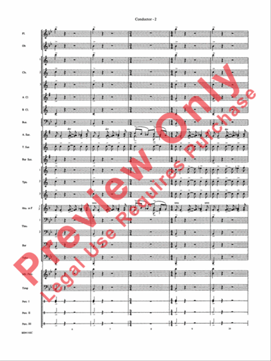 Into the Storm Concert Band scores gallery preview page 5