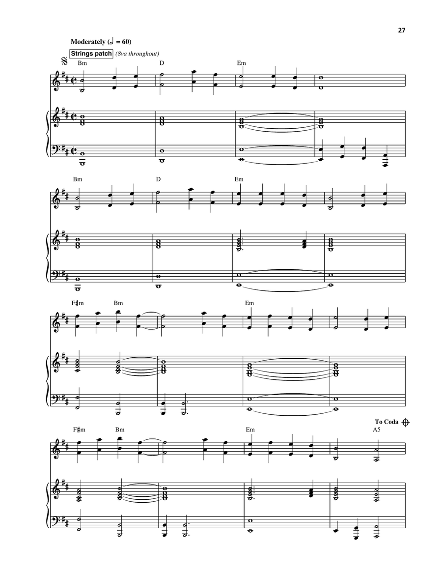Heaven And Earth (Land Theme) Piano, Vocal, Guitar scores gallery preview page 2