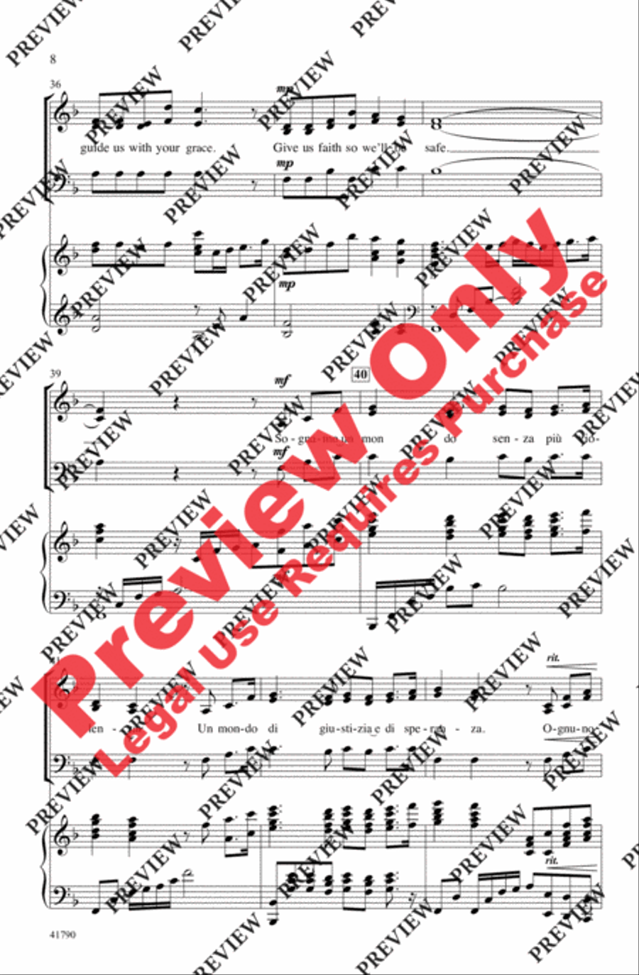 The Prayer 3-Part scores gallery preview page 8