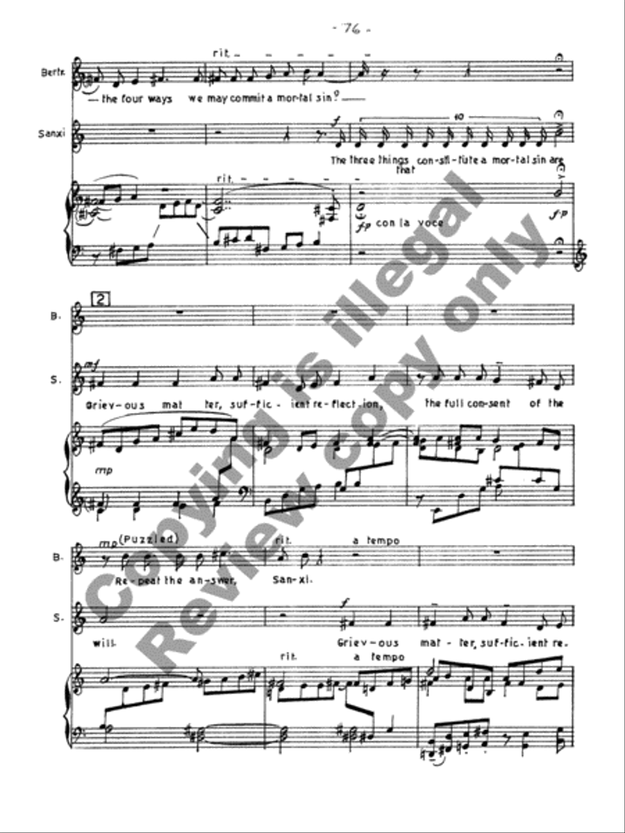 The Wife of Martin Guerre Choir scores gallery preview page 16
