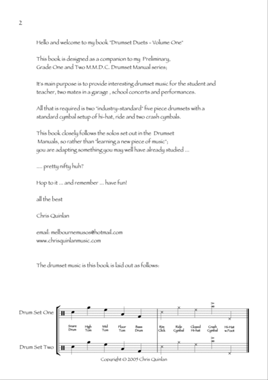 Drumset Duets Vol.1 Drumset Duets Vol.1 Drum Set scores gallery preview page 2