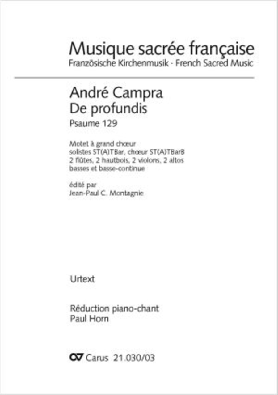 De profundis Men's Choir scores gallery preview page 1