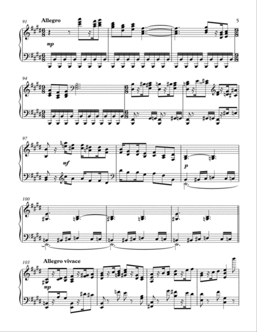 Ballade Piano Solo scores gallery preview page 5