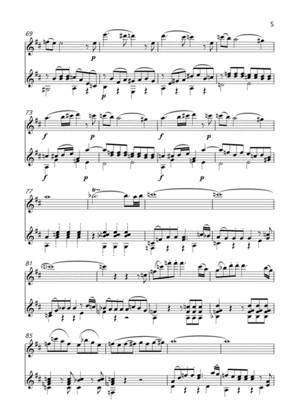 Flute Quartet K.285 Allegro Flute & Guitar