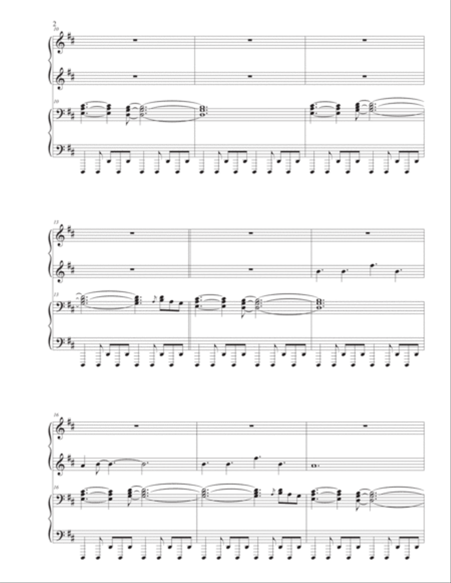 Everybody Wants To Rule The World 1 Piano, 4-Hands scores gallery preview page 2