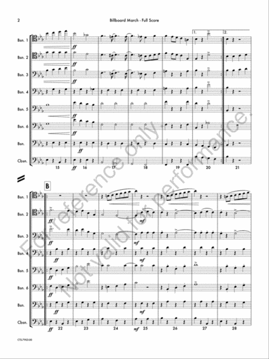 The Billboard Bassoon scores gallery preview page 3