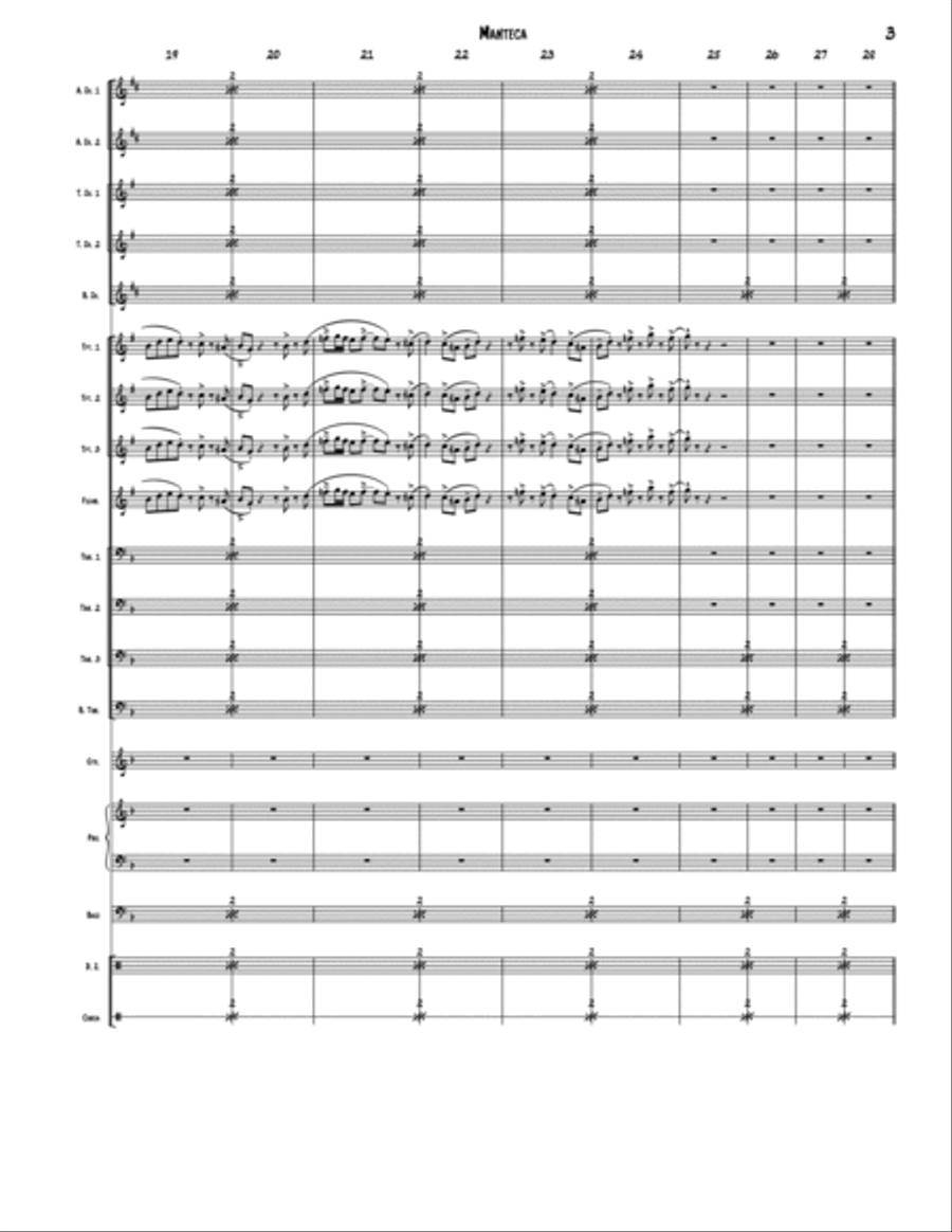 Manteca Jazz Ensemble scores gallery preview page 3