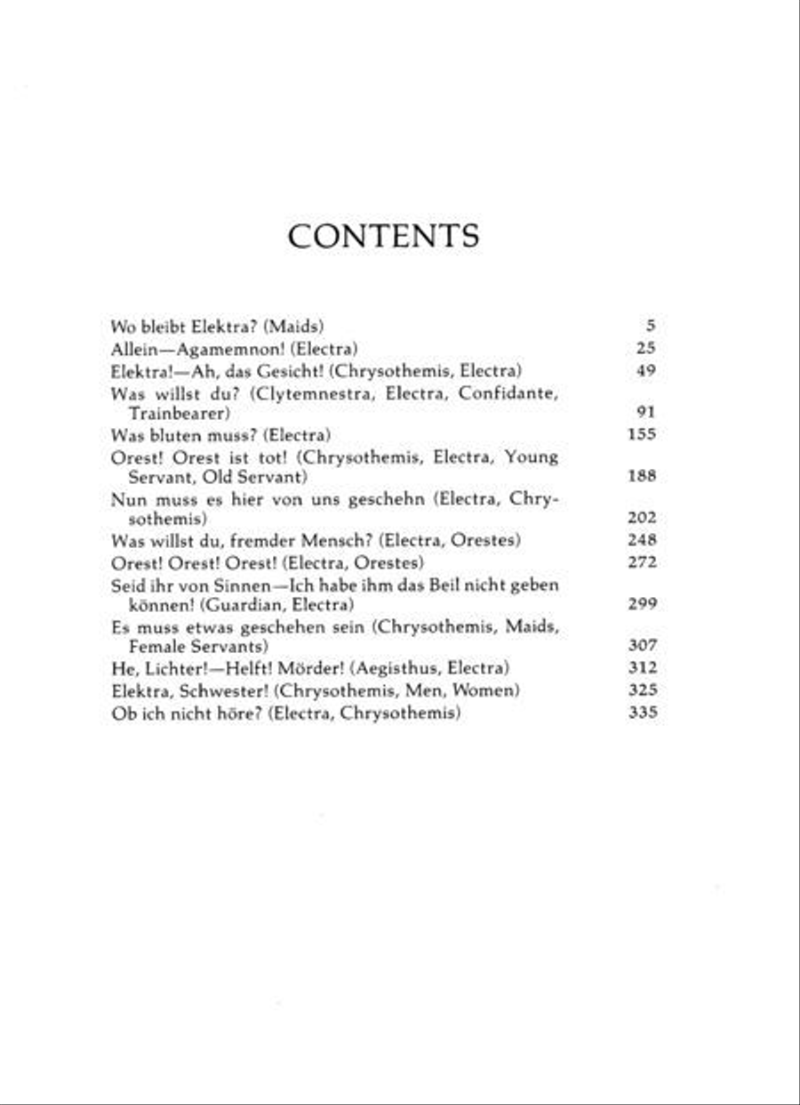 Elektra in Full Score Elektra in Full Score Voice scores gallery preview page 2