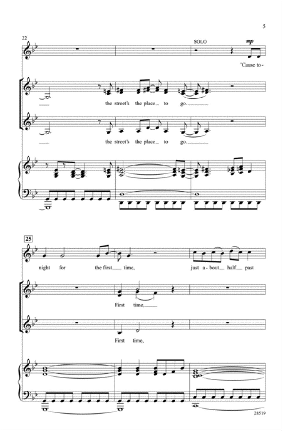 It's Raining Men Choir scores gallery preview page 3