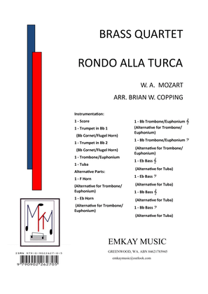 Book cover for RONDO ALLA TURCA – BRASS QUARTET