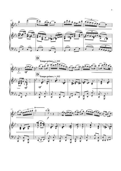 Rondo giuocoso, Op.203 for clarinet (Bb) & piano