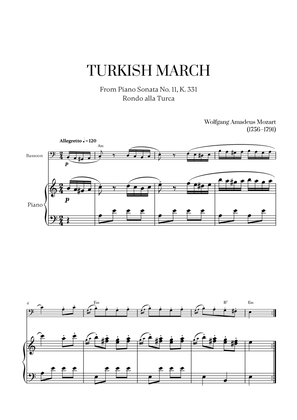 W. A. Mozart - Turkish March (Alla Turca) (with chords) for Bassoon and Piano