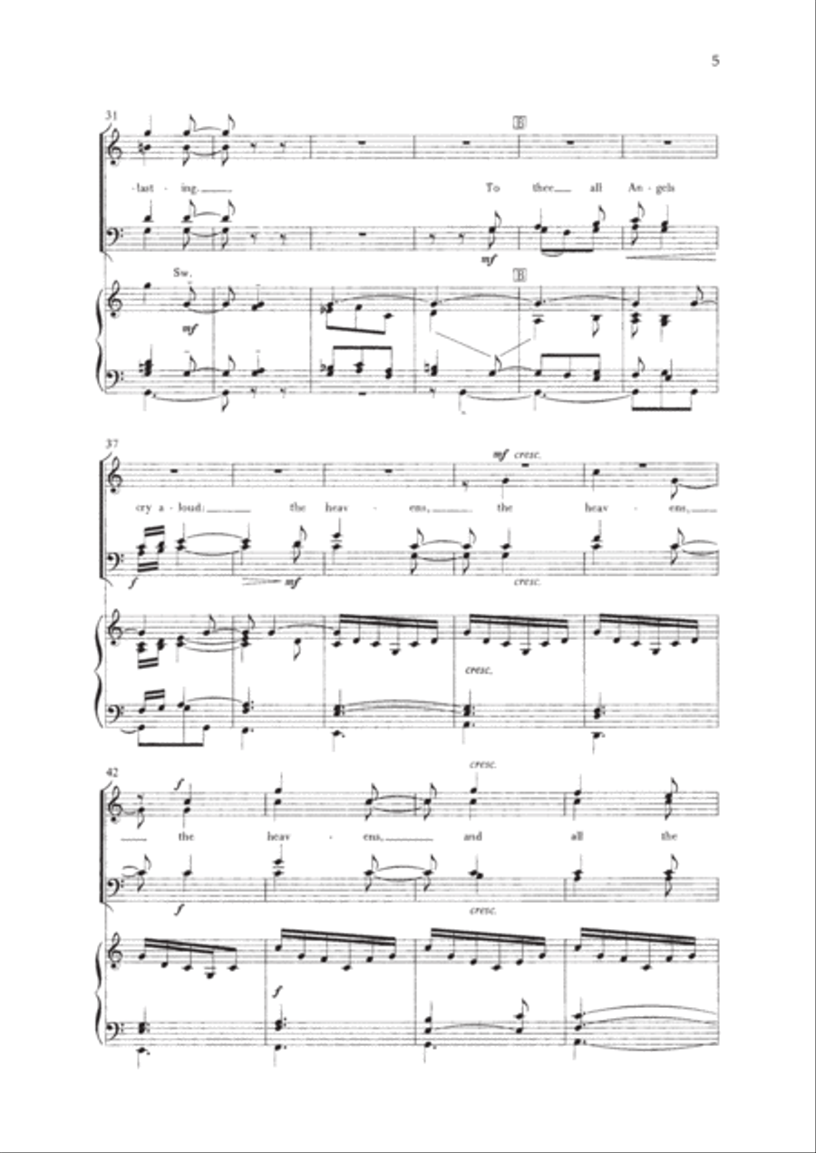 Te Deum 4-Part scores gallery preview page 5