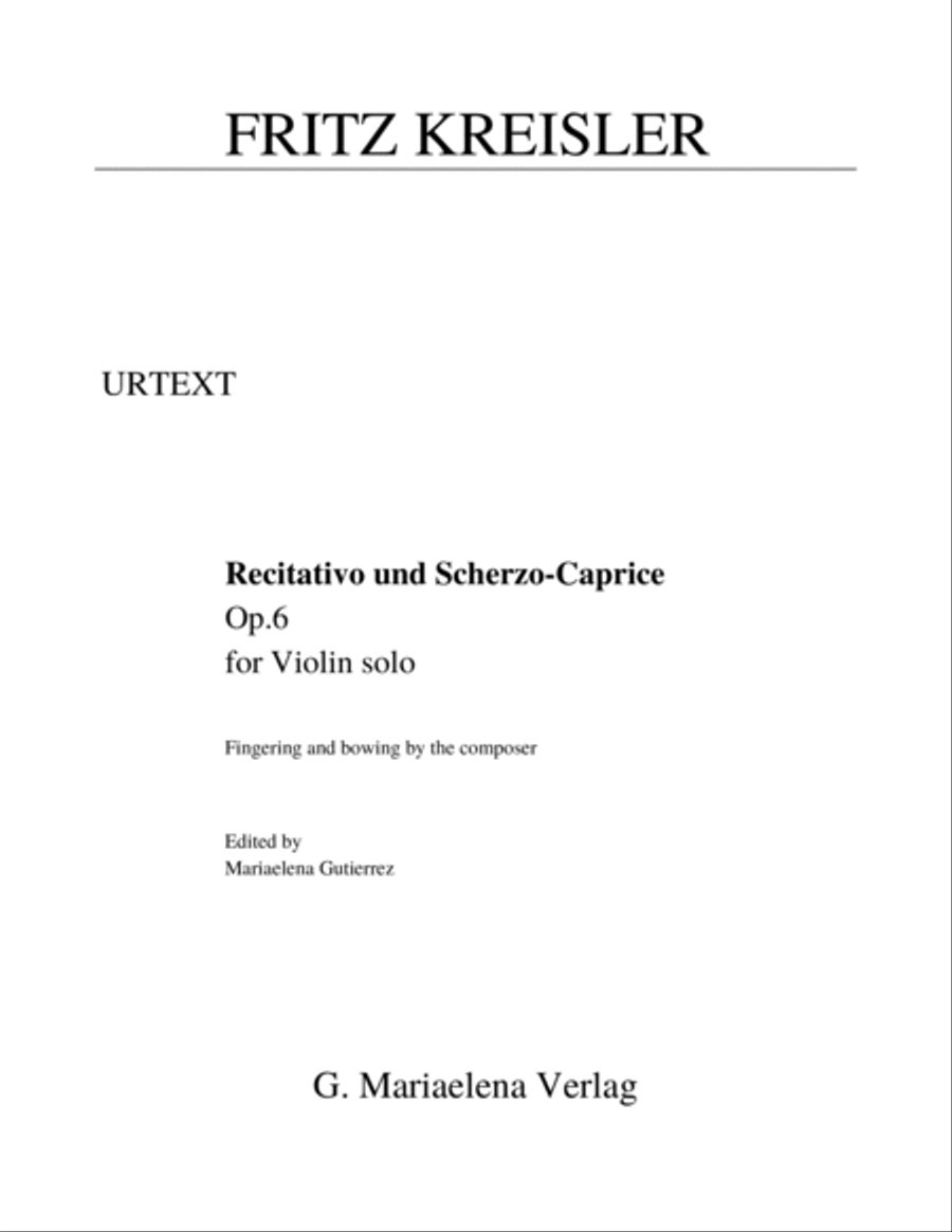 Recitativo und Scherzo-Caprice, Op. 6 (URTEXT EDITION) Violin Solo scores gallery preview page 3