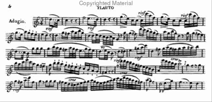 Six quatuors concertants for flute, violin, viola and bass, opus 66 Flute scores gallery preview page 3